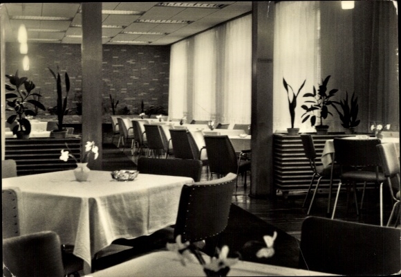 Postcard Röbel an der Müritz, Hotel Weißes Ross, interior view