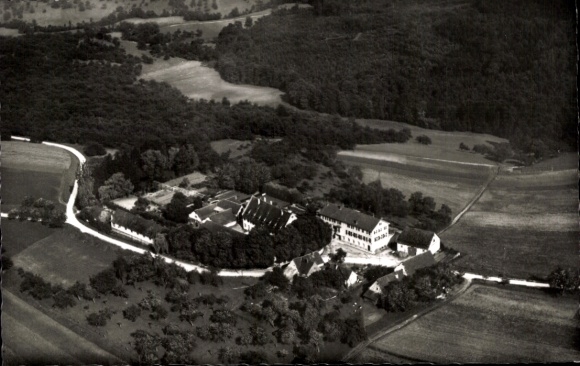 Ak Schorndorf in Württemberg, Fliegeraufnahme, Kurheim Engelberg