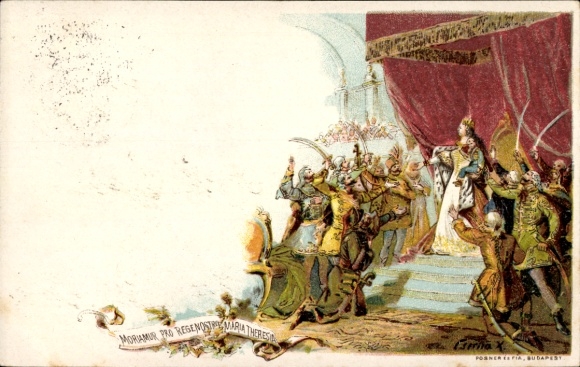 Postal stationery Chromo-Litho Hungary, Maria Theresa, Queen of Hungary