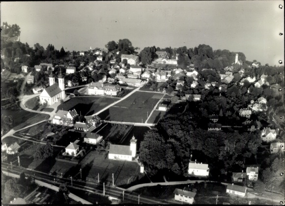 Photo Tutzing on Lake Starnberg, Upper Bavaria, aerial photograph