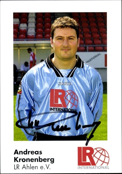 Autogrammkarte Fußballer Andreas Kronenberg, Rot Weiss Ahlen, Autogramm