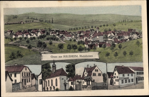 PC Sulzheim Rheinhessen, inn, church, total view