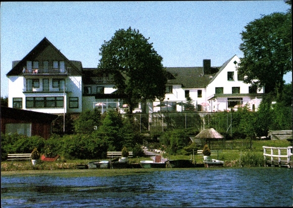 Ak Owschlag in Sleeswijk-Holstein, Hotel-Restaurant-Café Förster-Haus, buitenaanzicht