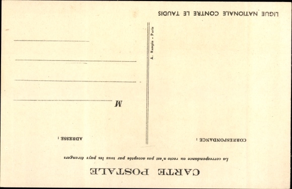 Artist Postcard Poulbot, Francisque, It&#39;s those of the first who are mouths, National League against slums