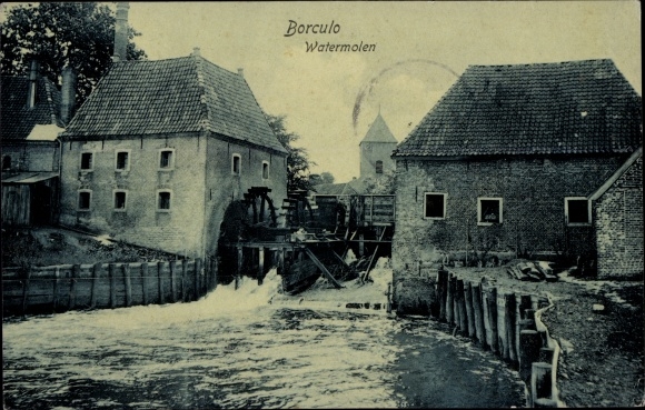 Postcard Borculo Gelderland, Water Mill