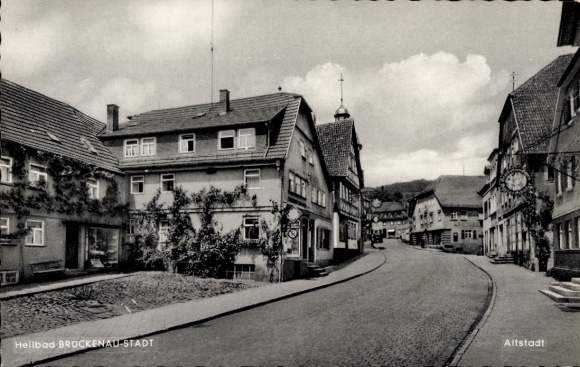 Postcard Bad Brückenau in Sinntal Lower Franconia, Old Town