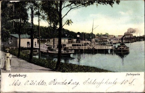 PC Rendsburg in Schleswig Holstein, port section