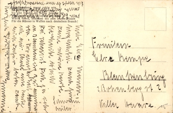 Postcard Eilsleben in Saxony Anhalt, Love Gifts for the Hindenburg Army