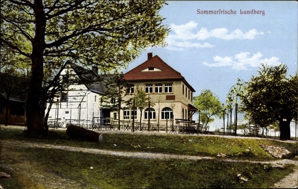 PC Herzogswalde Wilsdruff in Saxony, view of summer resort Landberg