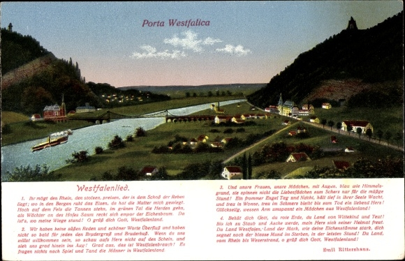 PC Porta Westfalica on the Weser, Westfalenlied