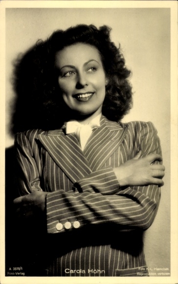 Ak Schauspielerin Carola Höhn, Portrait, Ross 3370/1