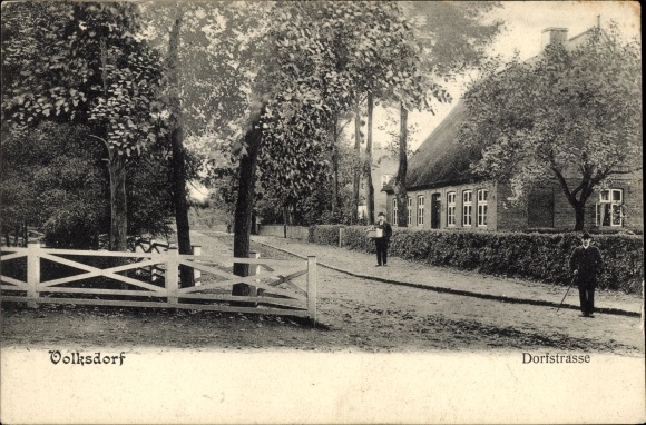 Ansichtkaart Hamburg Wandsbek Volksdorf, Dorfstrasse