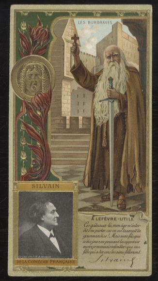 Merchant picture advertising card Lefevre-Utile Lu Art Nouveau, Silvain