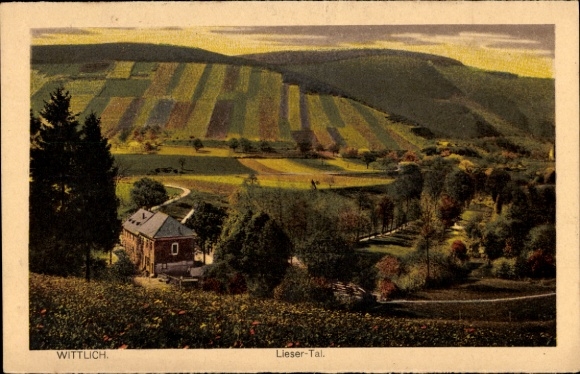 Postcard Wittlich in the Eifel, Lieser Valley, general view