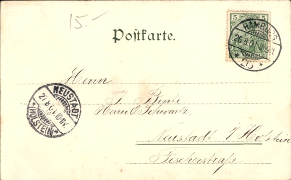 Ansichtkaart Hamburg Mitte Borgfelde, Bürgerweide