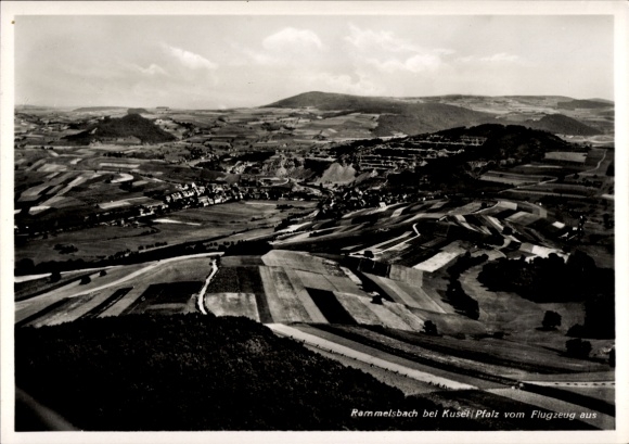 Postcard Rammelsbach in der Pfalz, aerial photograph