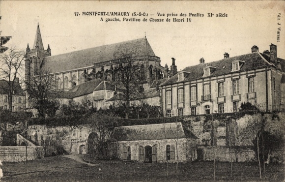 PC Montfort l'Amaury Yvelines, Vue prose des Poulies XIe siecle, Pavillon de Chasse de Henri IV
