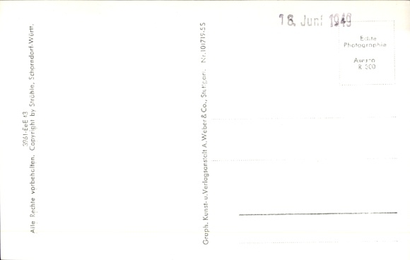 Postcard Maihingen in Swabia, aerial photograph
