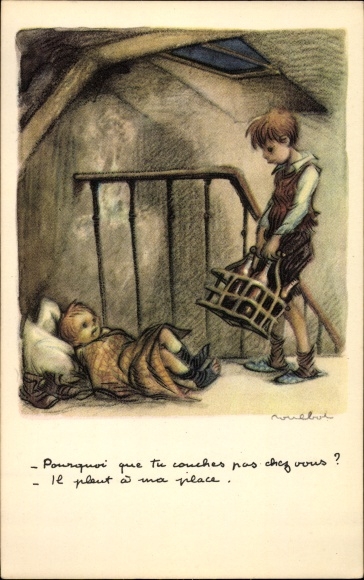 Artysta KP Poulbot, Francisque, Pourquoi que tu couches pas chez vous, Ligue National contre taudis