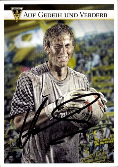 Autogrammkarte Fußballer David Hohs, Alemannia Aachen, Autogramm