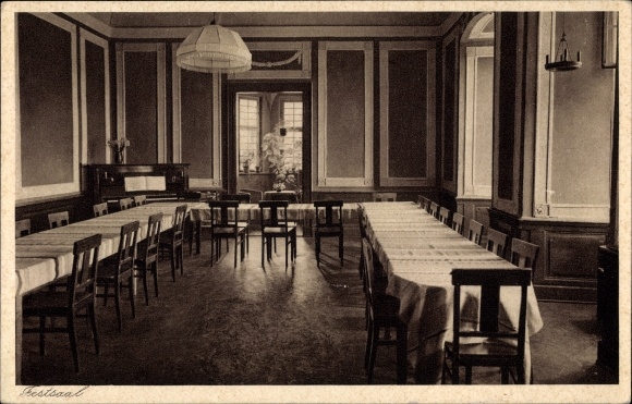 Postcard Westerburg im Westerwald, Westerburg Youth Castle, Federation of German Youth Associations, ballroom