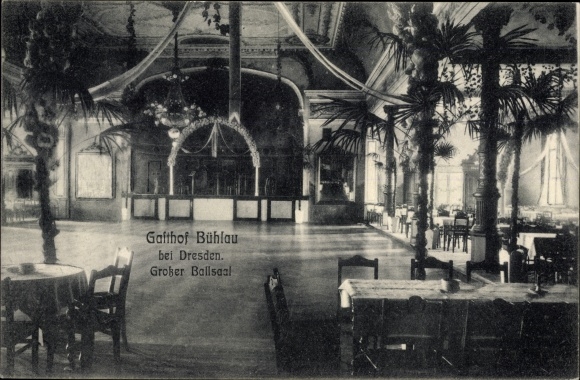 PC Dresden Bühlau, Gasthof Bühlau, interior view, ballroom