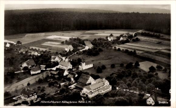 Postcard Kälberbronn Pfalzgrafenweiler in the Black Forest, aerial photograph