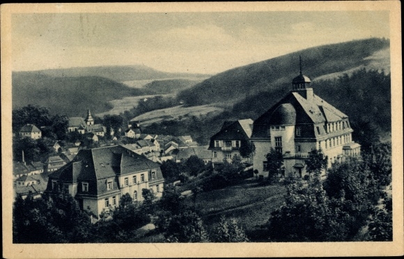 KP Bad Gottleuba w Saksonii, widok na schroniska dla kobiet, góry