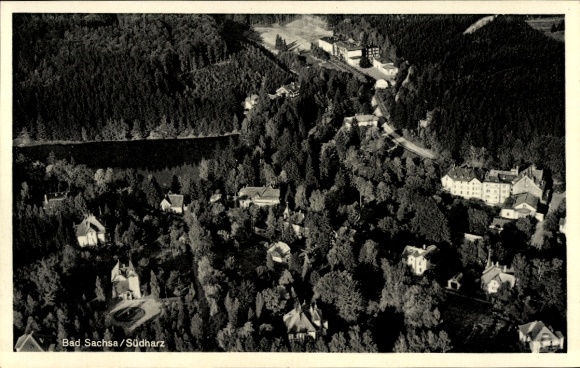 Ak Bad Sachsa im Harz, Fliegeraufnahme