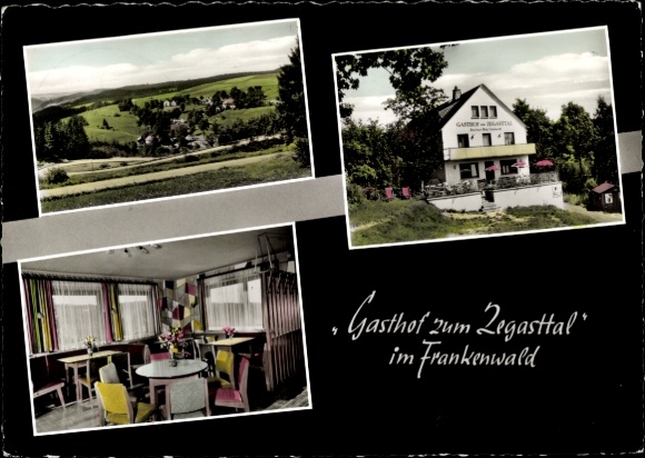 Ak Selbitz in het Frankische Woud, Gasthof zum Regasttal, prachtig landschap, gastenkamer