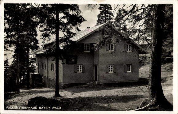 Postcard Lindberg Bavarian Forest Lower Bavaria, Great Falkenstein, Falkenstein House, Shelter