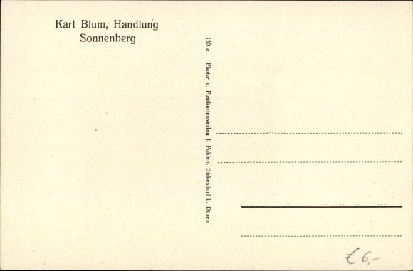 Postcard Sonnenberg Winnenberg, Frauenburg, Karl Blum, action