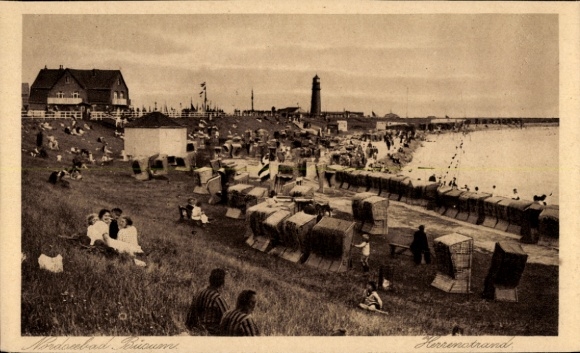 Ak Noordzeebadplaats Büsum, Herrenstrand