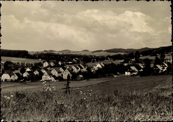 Postcard Raschau Markersbach Ore Mountains, general view