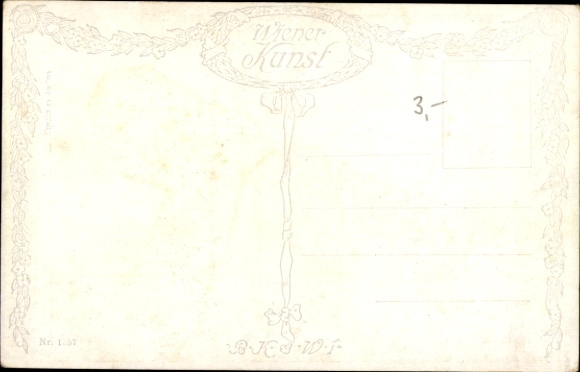 Artist Postcard Teschner, Centaur