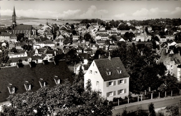 Ansichtkaart Münchberg in Opper-Franken Beieren, panorama
