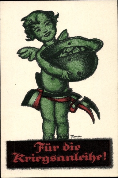Artist PC For the war loan, angel, steel helmet