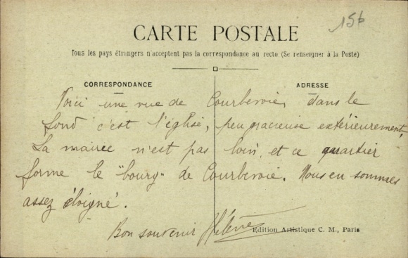 Postcard Courbevoie Hauts de Seine, La Place Hérold