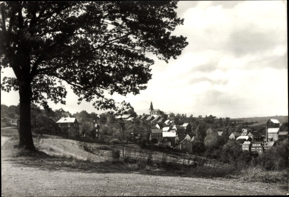 Postcard Meura in the Thuringian Forest, panorama