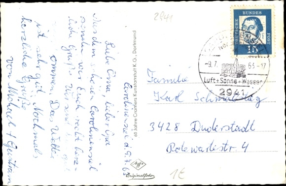 Postcard Nordseebad Carolinensiel Wittmund in Ostfriesland, youth hostel