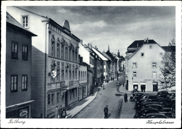 Ansichtkaart Bitburg in de Eifel, Hoofdstraat