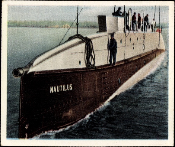 Collector's picture The Post-War Period No. 179, December 1931, With the submarine to the North Pole, Nautilus