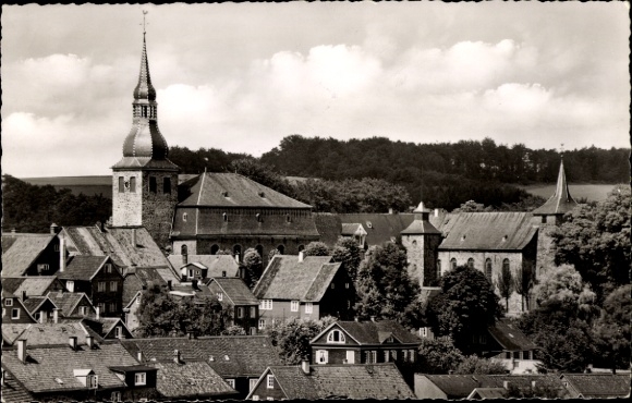 Postcard Hückeswagen in the Oberbergischer Kreis, partial view