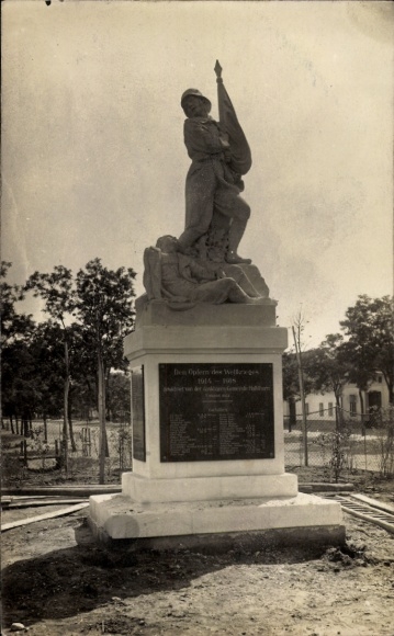 Ak Halbthurn im Burgenland, Kriegerdenkmal 1923