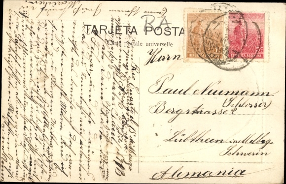 Postcard Rio Cuarto Rio IV Argentinien, Its Beauties, Its Riches, FCCA Station