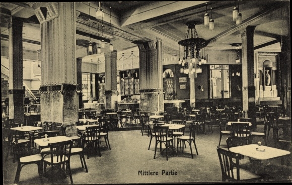 PC Hanover in Lower Saxony, Café Continental, interior view