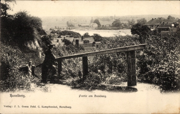 Postcard Havelberg in Saxony-Anhalt, on the Domberg