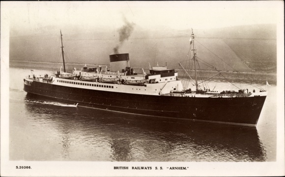 Ak Stoomschip SS Arnhem, British Railways