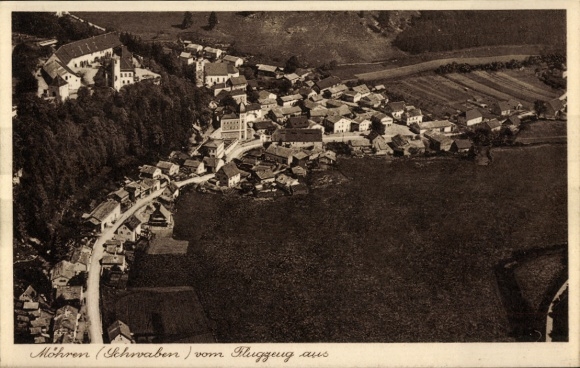 Ak Möhren Treuchtlingen im Altmühltal Mittelfranken, Fliegeraufnahme