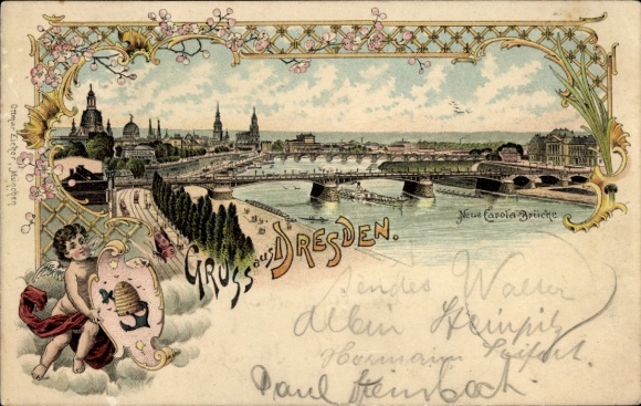 Litho Dresden, Neue Carola-Brücke